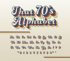 an old - fashioned typeface with the words that's alphabet