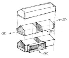 three boxes are stacked on top of each other