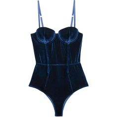 Velvet Balconette Bodysuit ($45) ❤ liked on Polyvore featuring intimates and shapewear Blue Png, Png Clothes, Velvet Bodysuit, Silk Slip, Luxury Lingerie, Blue Velvet, Date Night Outfit, Midnight Blue, Shapewear