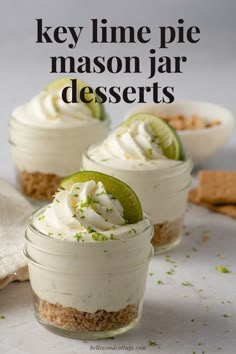 key lime pie mason jar desserts