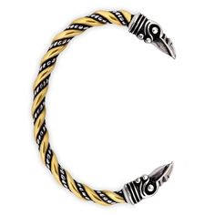 PRICES MAY VARY. Premium Material: We choose high quality stainless steel to provide you with the best Viking Crow Bracelet. Stainless steel is scratch resistant and will retain its beauty for many years with proper care. Weight about 30 grams. The length is 18cm (7.1 inches) and this Viking armband is designed with flexible adjustment to fit wrist sizes from 7 to 9 inches. Double Raven Heads: We offers the boldest Viking bracelet featuring two raven heads at both ends. In Norse mythology, crows Viking Cuff Bracelet, Crow Bracelet, Arm Rings, Viking Style Silver Metal Bracelet, Viking Arm Rings, Norse Jewelry Norse Spirit, Bronze Viking Bracelet, Bronze Viking Jewelry Collectible, Viking Raven