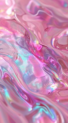 an abstract pink and blue background with lots of water droplets on it's surface