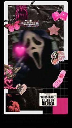 Ghost Face, Pink And Black, Connect With People, Your Aesthetic, Creative Energy, Ghost, Energy, Collage, Pink