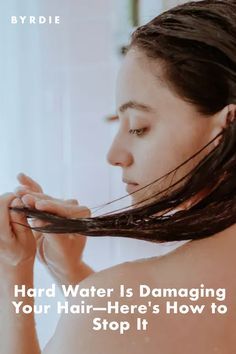 Hard Water Hair, Water Hair, Curly Hair Types, Hair Due, Face Wrinkles, Dull Hair, Hair Remedies, Color Treated Hair