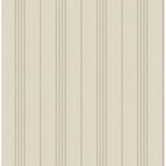 a beige striped wallpaper with vertical stripes on the bottom and bottom, in an off - white color