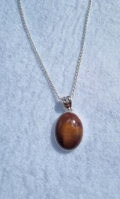 Mookite jasper with sterling silver and 18" necklace.  Mookite jasper 20x15mm Jasper Necklace, Jasper Pendant, Pendant Necklaces, Jewelry Necklace Pendant, Etsy Accessories, Accessory Gift, Handmade Items, Gift Card, Jewelry Necklaces