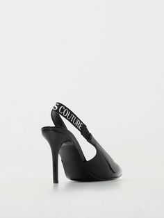 High Heel Shoes VERSACE JEANS COUTURE Woman color Black Versace Pumps, Chic Logo, Couture Shoes, Womens Shoes High Heels, Italian Fashion Designers, Versace Jeans Couture, Versace Jeans, Black High Heels, Rubber Heels