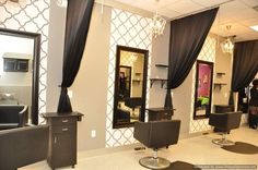 the salon is clean and ready for customers to use