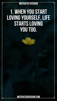 a yellow flower with the words motivation written on it in front of a black background