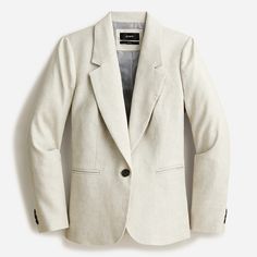 Workwear Capsule, Capsule Wardrobe Work, Lapel Blazer, Peak Lapel, Jcrew Women, Linen Blazer, Wool Blazer, Work Casual