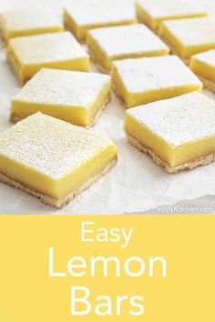 easy lemon bars are the perfect dessert to serve for any party or special occasion they're so good and delicious