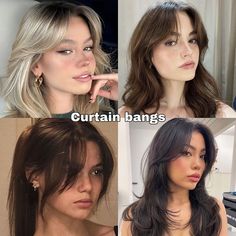 Haircut Types For Women Chart, Haircut Names Women, Long Hime Cut, Wolfcut Women, Types Of Bangs, Hime Cut, Blonde Layered Hair, Wolfcut Hair