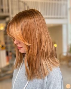 Warm Hair Color, Medium Layered Hair, Strawberry Blonde Hair, French Hair, Winter Hair Color, Auburn Hair, Hair Dye Colors