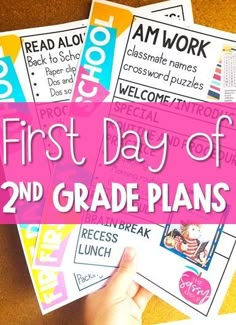 the first day of 2nd grade plans for students