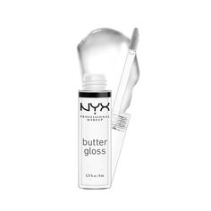 MAKEUP Butter Gloss, Non-Sticky Lip Gloss - Sugar Glass (Clear) Sugar Glass, Nyx Butter, Nyx Butter Gloss, Butter Gloss, Nyx Lip, Cruelty Free Cosmetics, Kissable Lips, Angel Food Cake, Lip Cream