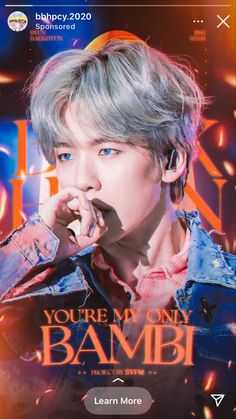 the poster for you're my only bamboi, which features btop