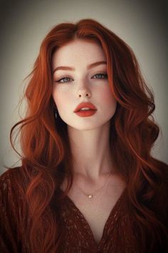 Red On Top Of Brown Hair, Auburn Hair Makeup Looks, Red Hair With Dark Red Highlights, Natural Red Hair Dark, Medium Red Hair Color, Makeup For Auburn Hair, Rich Red Hair Color, Bright Auburn Hair, Warm Red Hair Color