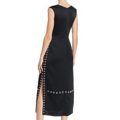 Beautiful Black Midi Dress With Double Slits Up The Side! Never Worn With Tags Attached! Grommets Do Not Have Lining! Dresses, Black Midi, Elizabeth And James, Black Midi Dress, Size 2, Midi Dress, Womens Dresses, Tags, Women Shopping