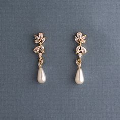 A single ivory teardrop pearl hangs from a delicate cluster of CZ jewels. These wedding day earrings are delightfully elegant. They are about 1.25 inches long and .25 inches wide, lead and nickel free, grade AAA CZ stones. Nose Piercing Gold, Aesthetic Silver Jewelry, Anklet Diamond, Wedding Day Earrings, Jewelry Lookbook, Cz Earrings, Fancy Jewelry, Girly Jewelry, Dream Jewelry