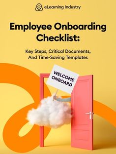 an employee onboarding checklist is shown in this advertisement for the company's website