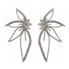 PRICES MAY VARY. Unique Design:These shiny rhinestone earrings are dramatic and stylish, shaped like angel wings, an elegant butterfly, or a beautiful flower. Wear these unique, personalized Bohemian earrings to a party and you'll get everyone's attention. Material:This rhinestone butterfly earring is made of high quality alloy and rhinestone, it does not cause allergies and is very friendly to sensitive skin. The rhinestones will not fall off easily, and it is very easy and comfortable to wear. Earring Butterfly, Retro Accessories, Butterfly Earrings Stud, Geometric Flower, Retro Mode, Childrens Jewelry, Crystal Drop Earrings, Flower Earrings Studs, Large Earrings