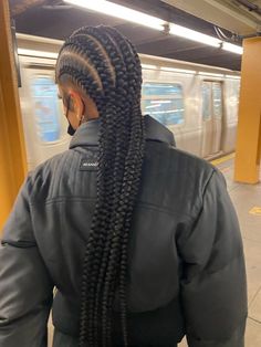 4 Cornrows Braids, Braided Updo For Short Hair, Freestyle Braids, Jumbo Cornrows, Big Cornrows, Long Cornrows, Cornrows Natural Hair, Random Dump, Big Box Braids Hairstyles