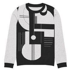 Upgrade your wardrobe with this Abstract Pattern Knitted Crew Neck Sweater. Made from a premium blend of 55% cotton and 45% polyester, this unisex sweater is both lightweight and comfortable. Featuring a bold abstract design in black and white, it's perfect for casual wear or pairing with tailored pieces for a sophisticated look. Machine washable for easy care, this sweater is ideal for those who love unique, contemporary fashion. A great choice for yourself or as a stylish gift! This extra-soft Contemporary Fashion, Soft Knits, Abstract Pattern, Crew Neck Sweater, Neck Sweater, Hong Kong, Knitting Patterns, Gender Neutral, Polyester Fabric