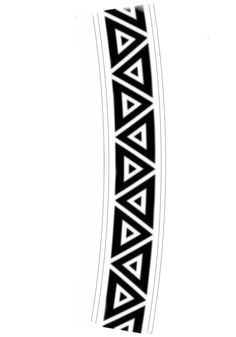 a black and white tattoo design on a white background