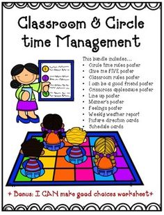 classroom and circle time management poster