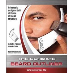 Beardoptima Beard Outliner Perfect Beard Shaper Facial Hair Tool Lineup Template Square Beard, Beard Shape, Best Affordable Hair Dryer, Beard Guide, Hair Dryer Brands, Clean Beard, Types Of Facials, Beard Shapes, Perfect Beard