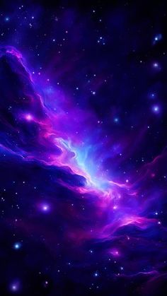 purple and blue space with stars in the background