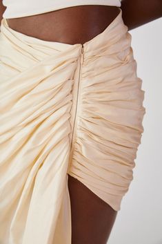 Antoinette Cascading Skirt – Orseund Iris Unique Skirts Design, Draping Skirt, 60s Vintage Fashion, Orseund Iris, Fashion Draping, Skirt Inspiration, Unique Skirts, Wrap Skirts, Stylish Skirts