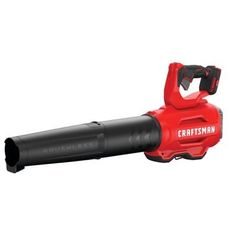 a red and black cordless saw with the word craftsman on it's blade