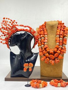 Handcrafted African Coral Beads Necklace - Unique Ethnic Jewelry for a Statement Look NEED OTHER COLORS AND DESIGNS OF CORAL BEADS, AUTOGELE HEADWRAPS AND BRAIDED WIGS VISIT OUR ETSY SHOP HERE. CLICK THE LINK BELOW https://sereneafrica.etsy.com/ Materials: 1. Natural/Original African Coral bead 2. Gold color accessories  Features  This listing contains: 1. 3 layers of necklace, 2 bracelets, a set of dangling earrings and 1 broken coral beads head band for bride/woman. 2. 2 pieces of necklace and Bohemian Gemstone Beads For Wedding, Bohemian Colorful Beads For Wedding, Bohemian Polished Beads For Wedding, Bohemian Large Beads For Wedding, Traditional Wedding Necklaces With Bead Caps, Traditional Wedding Jewelry With Bead Caps, Traditional Wedding Necklace With Bead Caps, Bohemian Wedding Jewelry With Bead Caps, Coral Accessories