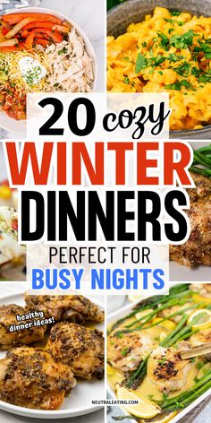 Gluten Free Winter Dinner Recipes! Quick Winter Dinner Meals. Dinner Recipes For Cold Weather, Quick Winter Dinner, Winter Dinner Ideas, Quick Dinner Recipes Healthy, Best Healthy Dinner Recipes, Winter Veggies