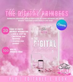 the digital princess book cover with pink background