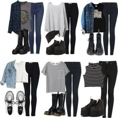 Outfits. Grown Up Emo Outfits, Outfit Staple Pieces, Grunge In Your 30s, Metal Mom Outfits, Comfortable Punk Outfits, College Outfits Grunge, Adult Punk Outfits, Hottopic Outfits, 2013 Outfits Tumblr