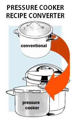 pressure cooker recipe converter instructions