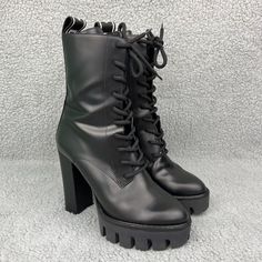 Item: Dsquared2 Platform Boots Size: Women's 39 = 7.5 Color: Black Heel Height: See Last Photo Condition: Pre-Owned, Without Box Flaws: Has Scuffs, And Some Leather Peeling By The Inner Side Zippers (See Photos) - Shipped Through Usps With Tracking Confirmation - Handling Time 1-2 Business Day - Feel Free To Ask Any Questions You May Have - Everything Is 100% Authentic Dsquared2 Shoes, Shoe Black, Black Heel, Platform Heel, Ankle Bootie, Platform Boots, Platform Heels, Shoes Heels Boots, Black Heels