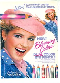 Maybelline Blooming Colors dual color eye pencils #80s Eye Pencils