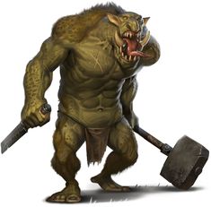 an image of a troll that is holding a hammer