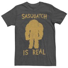 This men's Sasquatch is real tee is perfect for anyone who believes. This men's Sasquatch is real tee is perfect for anyone who believes. Crewneck Short sleeve FABRIC & CARE Cotton Machine wash Imported Color: Dark Grey. Gender: male. Age Group: adult. Pattern: Graphic. Confidence Books, Sasquatch Gifts, Pattern Graphic, This Man, Casual Wardrobe, Tee Shop, Mens Tees, Heathers, Dark Grey