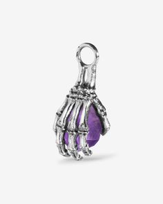 Reaper Charm-Charms- - - Ask & Embla Halloween Claw-shaped Jewelry Gift, Halloween Silver Claw Jewelry, Halloween Jewelry Gift With Claw Shape, Halloween Gift Jewelry With Claw Shape, Spiritual Purple Jewelry With Charms, Gothic Claw Shaped Jewelry Gift, Gothic Claw Jewelry Gift, Gothic Claw Jewelry For Gifts, Mystical Nickel-free Purple Jewelry