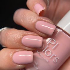 Cupcake.400 is a creme finish nail polish, pale pastel pink with a white base. This polish is opaque in 3 coats. A base coat is always recommended to avoid any nail staining. A gloss topcoat is recommended. This polish is 10-free. Please store this polish out of direct sunlight, in a cool, dark, dry location for best longevity. The product color may be slightly different in person due to your computer monitor settings and lighting elements. PI Colors Luxury Nail Lacquers are custom batches of ha Nude Pink Nail Polish, Pale Pink Nails, Silver Nail Polish, Grey Nail Polish, Brown Nail Polish, Orange Nail Polish, Pedicure Ideas, Gold Nail Polish, Purple Nail Polish