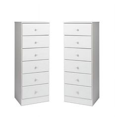 Included Items: 6 Drawer Lingerie Chest in White x 2 For quicker processing, your order could be split into separate packages. 6 Drawer Lingerie Chest in White This Home Square 6 Drawer Lingerie Chest is your small space solution. Its contemporary design and clean lines will complement any decor. Profiled drawer fronts and solid wood knobs help provide a timeless look. Use on its own or pair it with other matching pieces from the Home Square Collection. Features: Finish: White Materials: Solid W Tall White Dresser, White Closet, Drawer Wood, Lingerie Chest, Wood Knobs, White Dresser, Small Space Solutions, Wood Dresser, Double Dresser