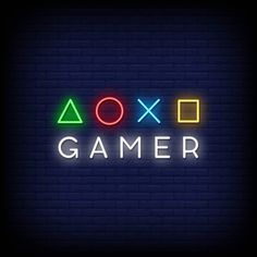 a neon sign that says xbox gamer on it