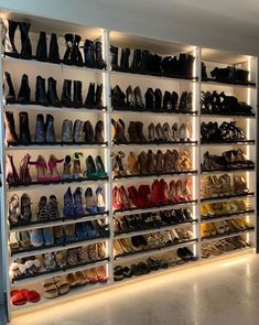 Custom built-in shoe shelves can be a game-changer for your footwear collection! It all starts with a FREE consultation! Call 610-970-0001 or schedule online at bit.ly/CCConsultRequest FREE consultation, FREE installation, and LIFETIME warranty are always part of the #CCExperience 🙌 0% interest for 18 months! 📍 WAYNE SHOWROOM 130 E. Lancaster Ave. Wayne, Pa 19087 Mon-Fri 11am-5:30pm and Sat 11am-3pm Additional hours by appointment. Call today! 📍 LEWES SHOWROOM Opening September 2024. #follow... Shoes Collection Aesthetic, Dream Shoe Closet, Shoe Collection Aesthetic, Kim Kardashian Home, Family Room Storage, Sneaker Closet, Kardashian Home, Dream Shoe, Fashion Museum