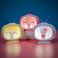 Sanrio lamp home decoration hello Kitty and cinnamoroll Bulbasaur Pokemon, My Melody Cinnamoroll, Cute Night Lights, Mini Tv, Kawaii Unicorn, Melody Cinnamoroll, Room Deco, Hello Kitty My Melody, Kawaii Room