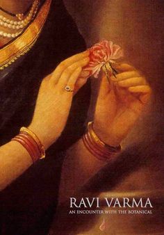 the cover of ravi varma's book, an encounter with the botanical