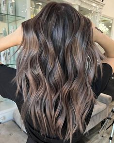 Mushroom Brown Balayage Hair Color Scheme Dark Ash Brown Hair